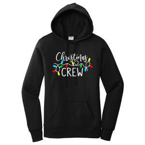 Christmas Crew Xmas Lights Pajama Happy Holiday Women's Pullover Hoodie