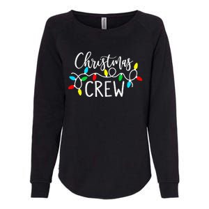 Christmas Crew Xmas Lights Pajama Happy Holiday Womens California Wash Sweatshirt