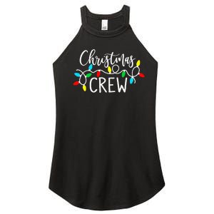 Christmas Crew Xmas Lights Pajama Happy Holiday Women's Perfect Tri Rocker Tank