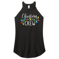 Christmas Crew Xmas Lights Pajama Happy Holiday Women’s Perfect Tri Rocker Tank