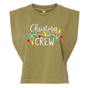 Christmas Crew Xmas Lights Pajama Happy Holiday Garment-Dyed Women's Muscle Tee