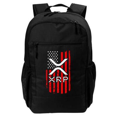 Crypto Currency Xrp Ripple Internet Money American Flag Backpack