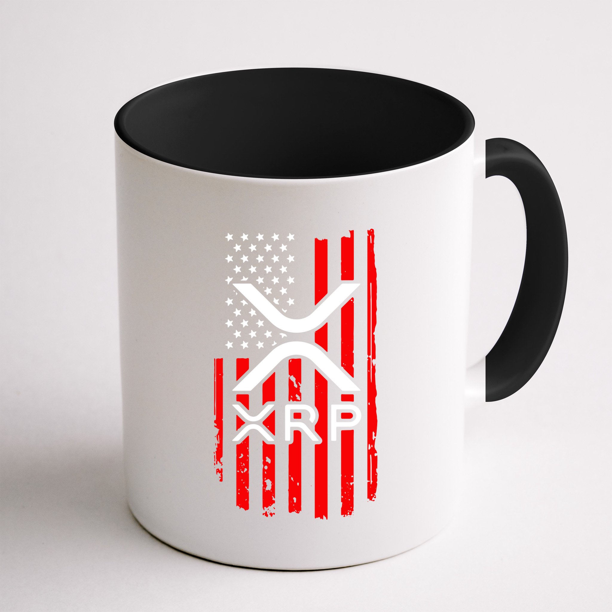 Crypto Currency Xrp Ripple Internet Money American Flag Mug