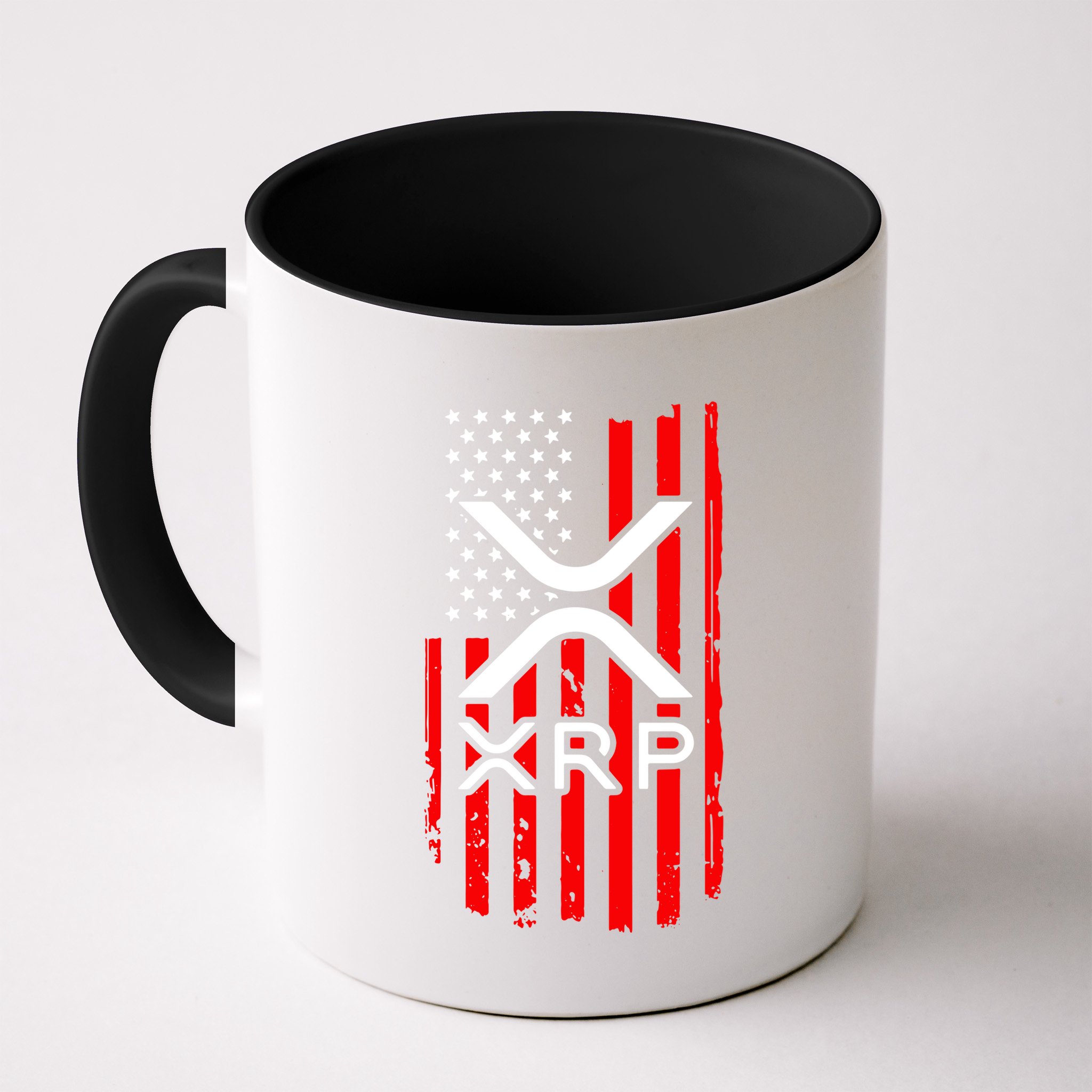 Crypto Currency Xrp Ripple Internet Money American Flag Mug