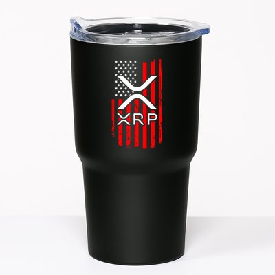 Crypto Currency Xrp Ripple Internet Money American Flag Tumbler