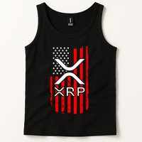 Crypto Currency Xrp Ripple Internet Money American Flag Tank Top