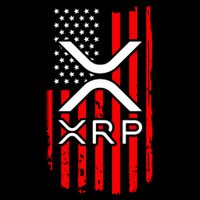 Crypto Currency Xrp Ripple Internet Money American Flag Toddler T-Shirt