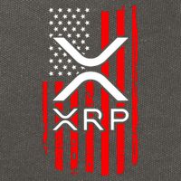 Crypto Currency Xrp Ripple Internet Money American Flag Cotton Canvas Backpack
