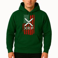 Crypto Currency Xrp Ripple Internet Money American Flag Hoodie