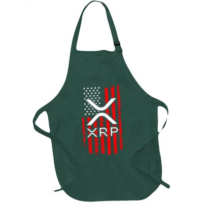 Crypto Currency Xrp Ripple Internet Money American Flag Apron