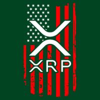 Crypto Currency Xrp Ripple Internet Money American Flag Sweatshirt