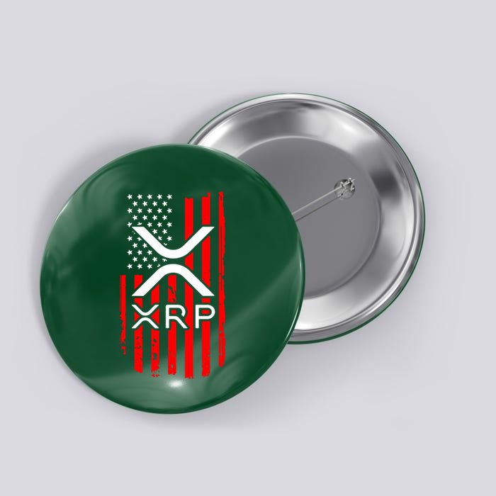 Crypto Currency Xrp Ripple Internet Money American Flag Button