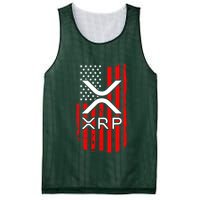 Crypto Currency Xrp Ripple Internet Money American Flag Mesh Reversible Basketball Jersey Tank