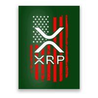 Crypto Currency Xrp Ripple Internet Money American Flag Poster