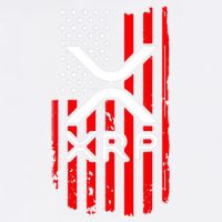 Crypto Currency Xrp Ripple Internet Money American Flag Garment-Dyed Sweatshirt