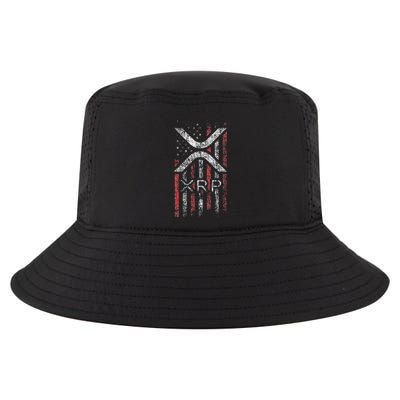 Crypto Currency Xrp Cryptocurrency American Flag Xrp Cool Comfort Performance Bucket Hat