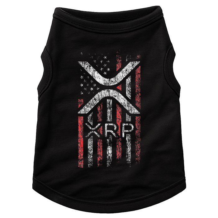 Crypto Currency Xrp Cryptocurrency American Flag Xrp Doggie Tank