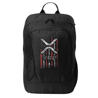 Crypto Currency Xrp Cryptocurrency American Flag Xrp City Backpack