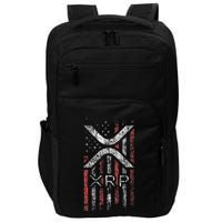 Crypto Currency Xrp Cryptocurrency American Flag Xrp Impact Tech Backpack