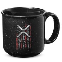 Crypto Currency Xrp Cryptocurrency American Flag Xrp 15oz Campfire Ceramic Mug