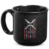 Crypto Currency Xrp Cryptocurrency American Flag Xrp 15oz Campfire Ceramic Mug