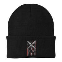 Crypto Currency Xrp Cryptocurrency American Flag Xrp Beanie