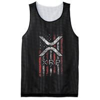Crypto Currency Xrp Cryptocurrency American Flag Xrp Mesh Reversible Basketball Jersey Tank