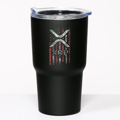 Crypto Currency Xrp Cryptocurrency American Flag Xrp Tumbler