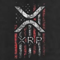 Crypto Currency Xrp Cryptocurrency American Flag Xrp Trucker Hat