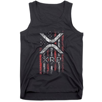 Crypto Currency Xrp Cryptocurrency American Flag Xrp Tank Top