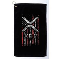 Crypto Currency Xrp Cryptocurrency American Flag Xrp Golf Towel