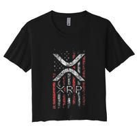Crypto Currency Xrp Cryptocurrency American Flag Xrp Crop Top