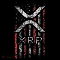 Crypto Currency Xrp Cryptocurrency American Flag Xrp Women's T-Shirt