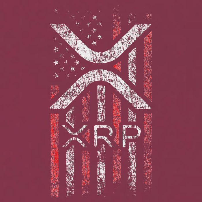 Crypto Currency Xrp Cryptocurrency American Flag Xrp 16oz Travel Tumbler