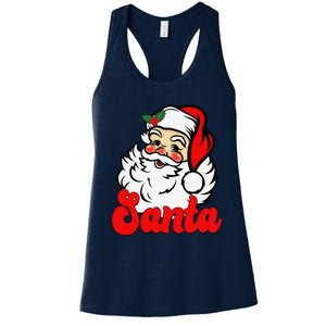 Christmas Couples Xmas Pajamas Im So Good Santa Came Twice Women's Racerback Tank