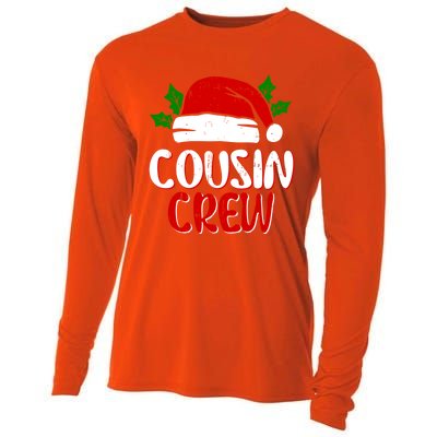 Cousin Crew Xmas Santa Claus Family Cute Matching Christmas Gift Cooling Performance Long Sleeve Crew