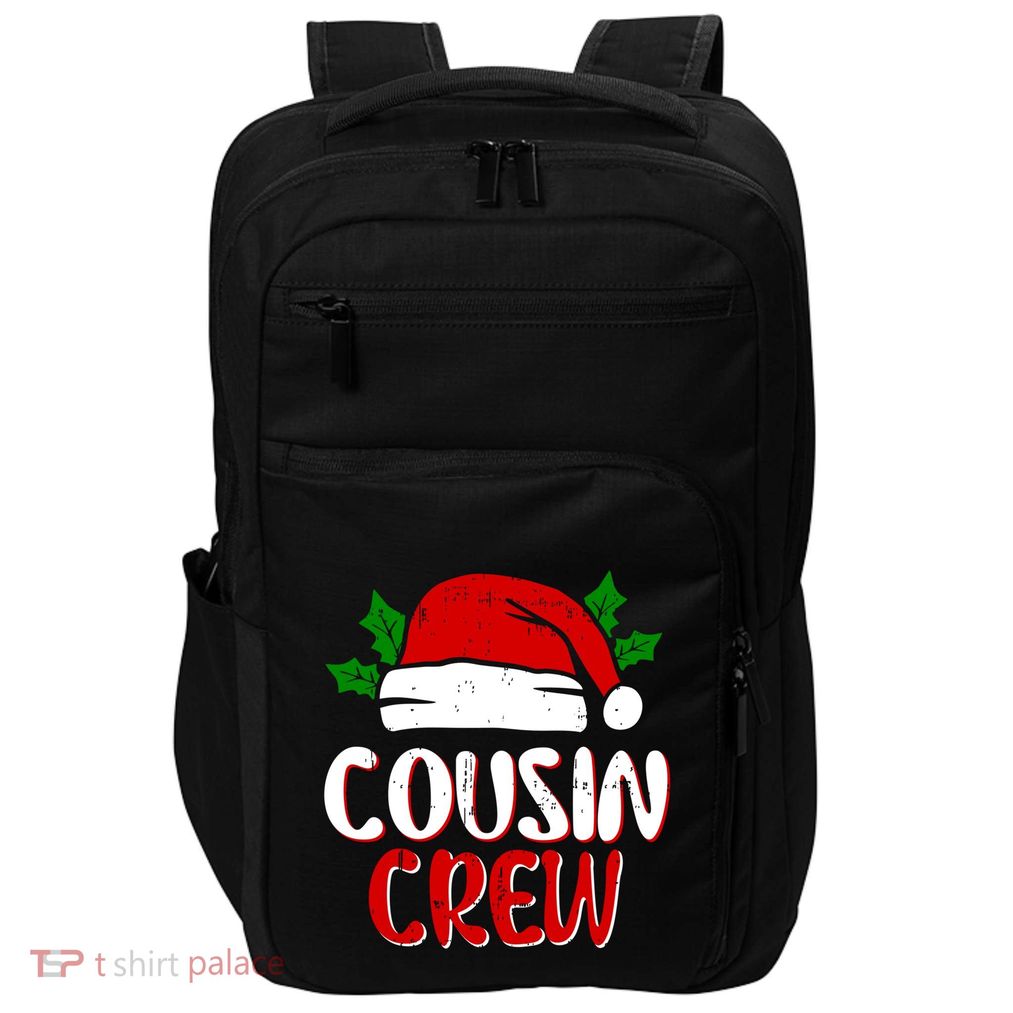 Cousin Crew Xmas Santa Claus Family Cute Matching Christmas Gift Impact Tech Backpack