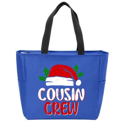 Cousin Crew Xmas Santa Claus Family Cute Matching Christmas Gift Zip Tote Bag