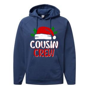 Cousin Crew Xmas Santa Claus Family Cute Matching Christmas Gift Performance Fleece Hoodie