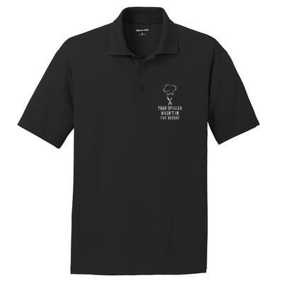 Chef Cooking Your Opinion Wasnt In The Recipe Sarcastic Cute Gift PosiCharge RacerMesh Polo