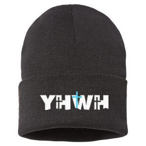 Christian Cross Yhwh Yahweh Jesus Resurrection Sustainable Knit Beanie