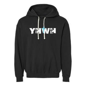 Christian Cross Yhwh Yahweh Jesus Resurrection Garment-Dyed Fleece Hoodie