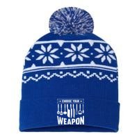 Cook Chose Your Weapon Chef Cooking Culinary Kitchen Hobby Gift USA-Made Snowflake Beanie