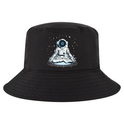 Cardano Cryptocurrency Yoga Space Astronaut Cool Comfort Performance Bucket Hat