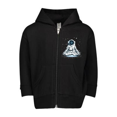 Cardano Cryptocurrency Yoga Space Astronaut Toddler Zip Fleece Hoodie