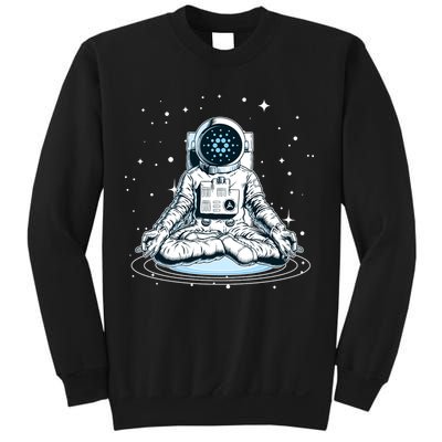 Cardano Cryptocurrency Yoga Space Astronaut Sweatshirt