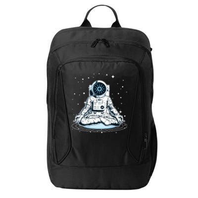 Cardano Cryptocurrency Yoga Space Astronaut City Backpack