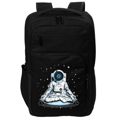 Cardano Cryptocurrency Yoga Space Astronaut Impact Tech Backpack