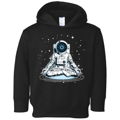 Cardano Cryptocurrency Yoga Space Astronaut Toddler Hoodie