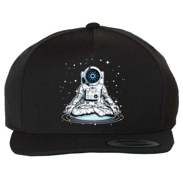 Cardano Cryptocurrency Yoga Space Astronaut Wool Snapback Cap
